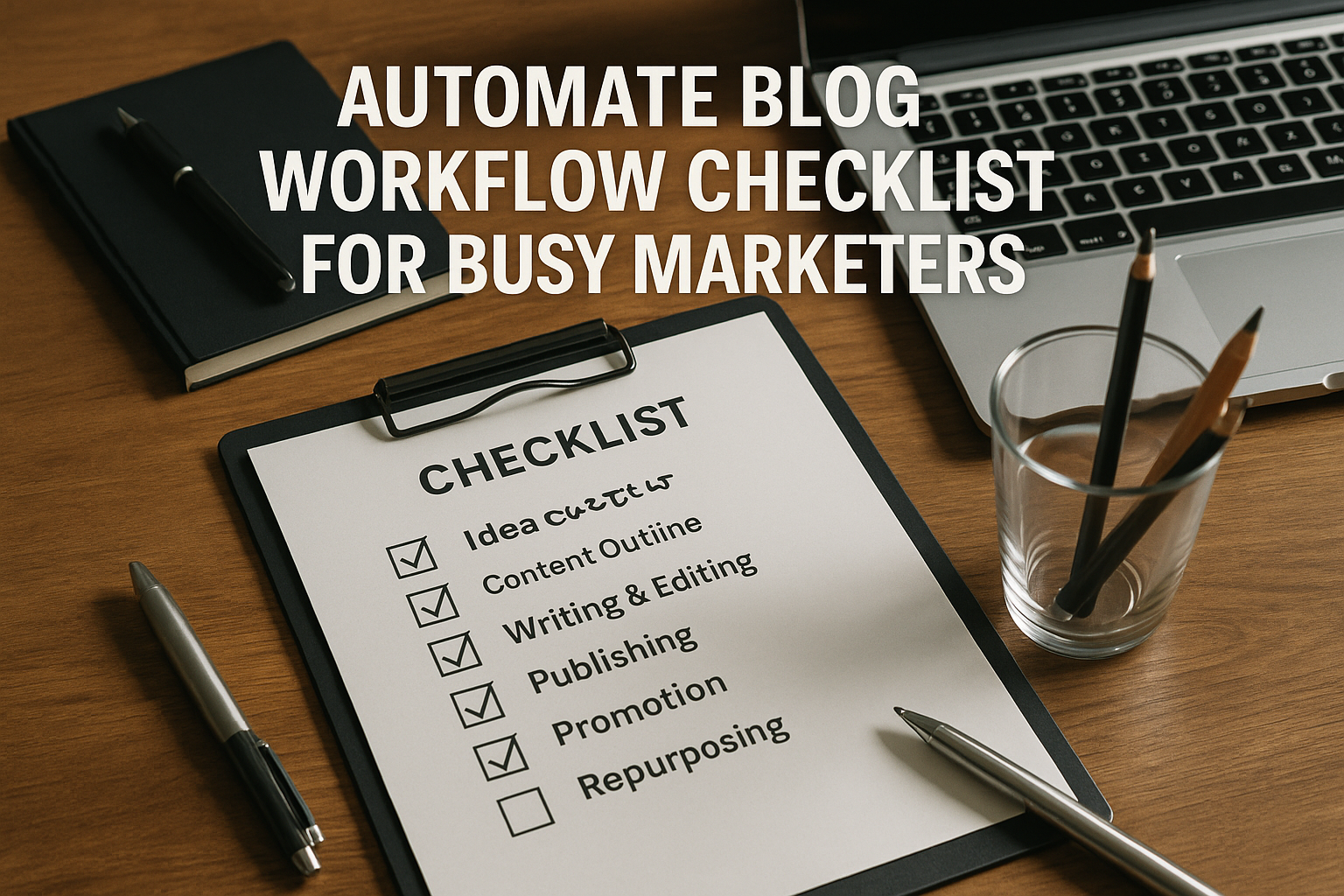 Automate blog workflow checklist for busy marketers