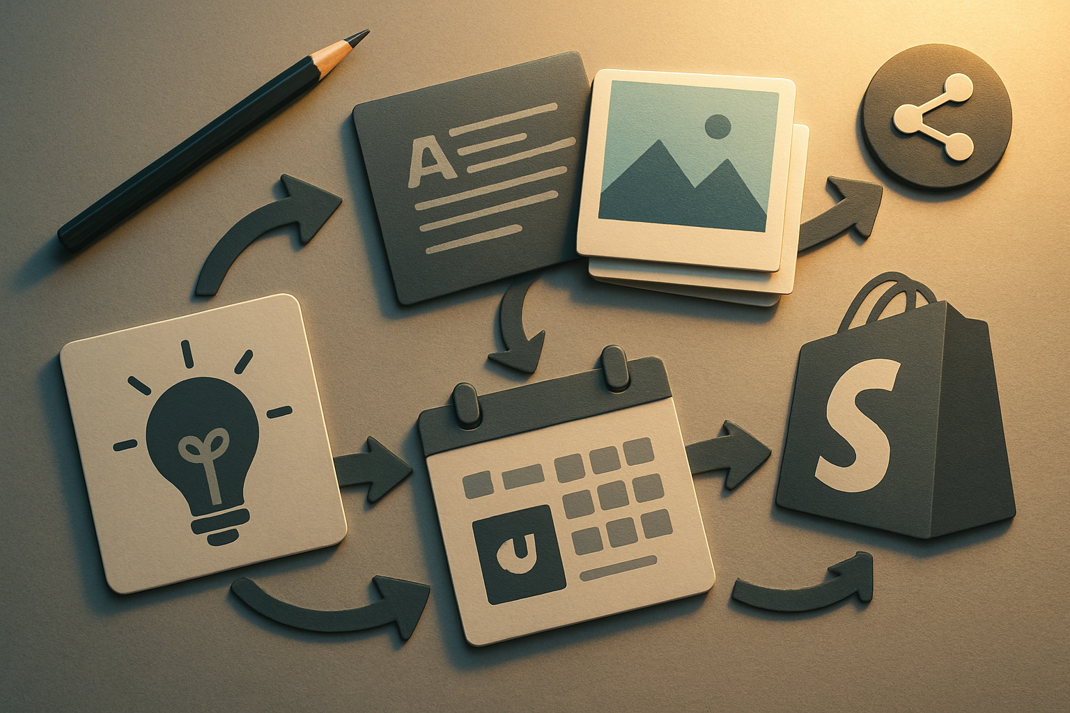 Shopify कंटेंट पाइपलाइन: एक क्लिक में आइडिया से पब्लिश