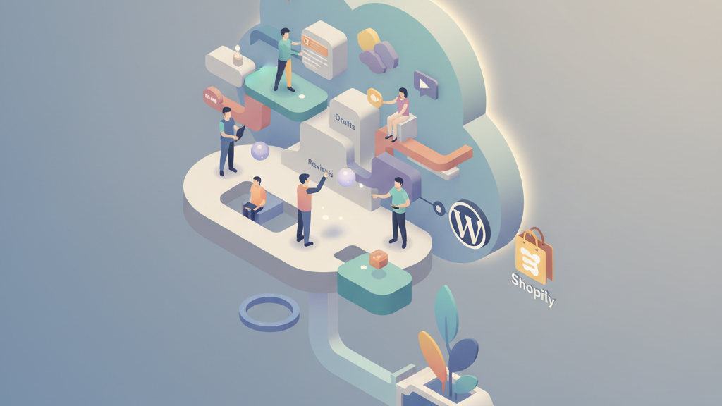 Collaborative editorial workflows inside a blog writing assistant