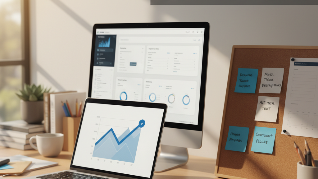 Balises SEO et optimisation d’images dans le calendrier éditorial Shopify