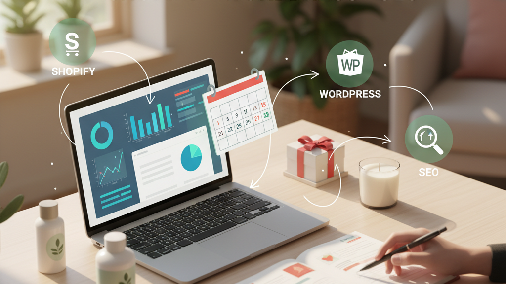 Seasonal shopping campaigns on Shopify aligning content calendars with holidays to boost traffic