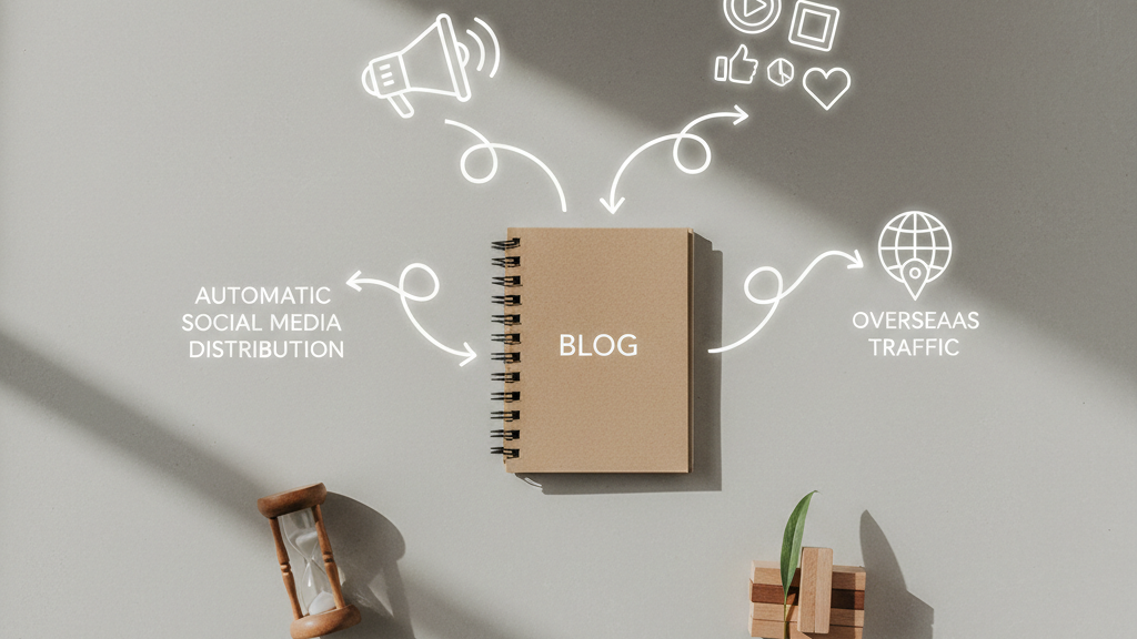 海外独立站引流实战：博客自动更新加社媒分发的组合拳